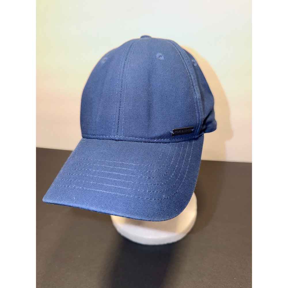 King & Fifth The Senna LW Navy Blue Cotton Baseball Cap Hat Adjustable Sz L/XL
